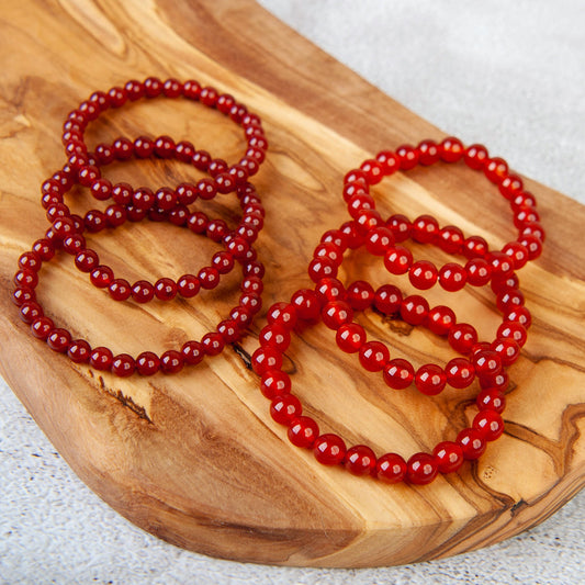 Carnelian Beaded Bracelet