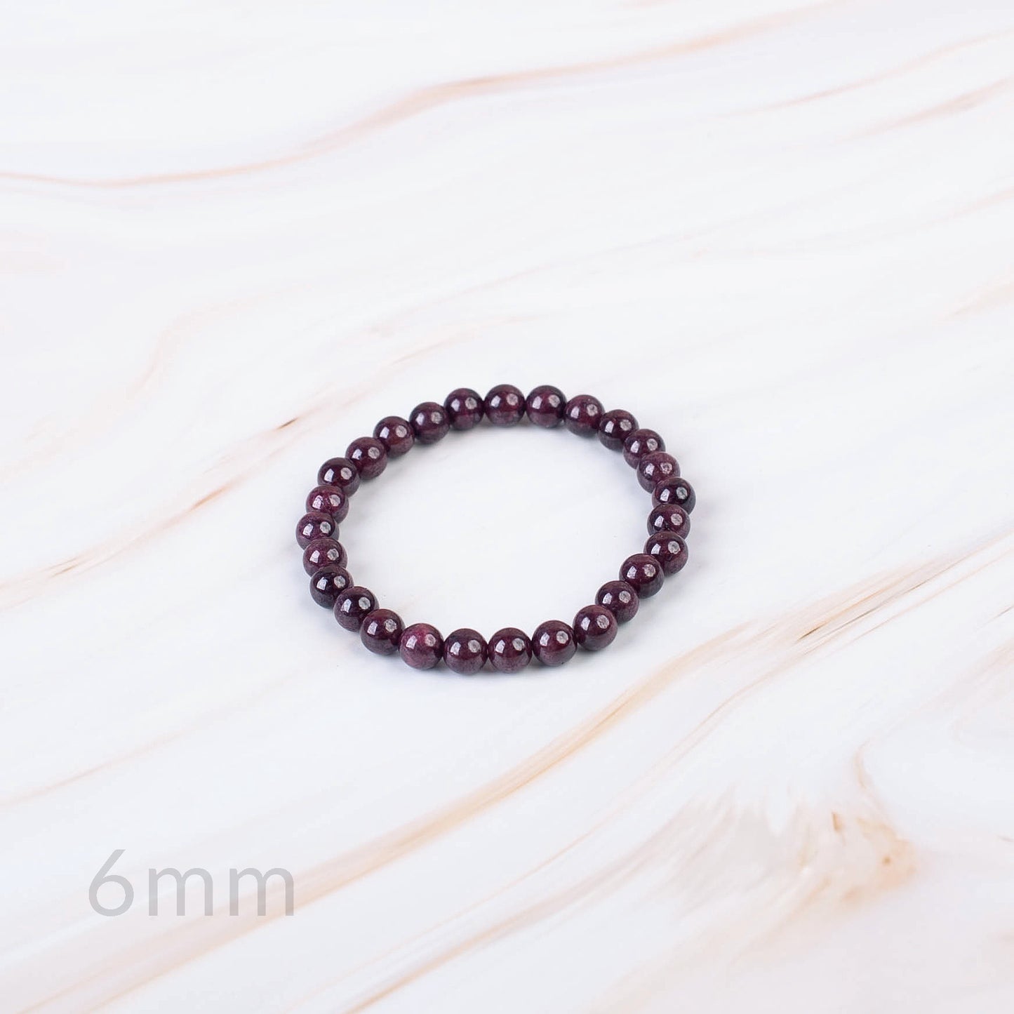 Garnet Beaded Bracelet