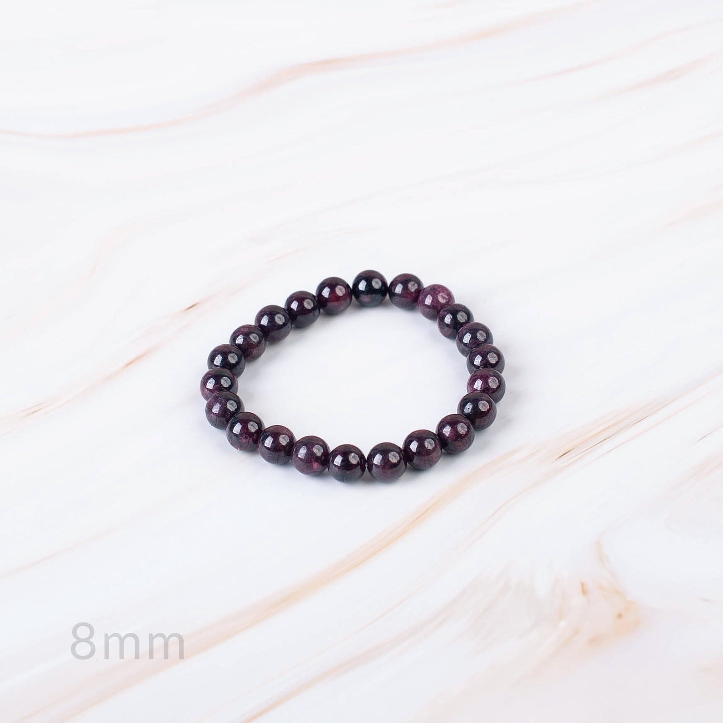 Garnet Beaded Bracelet