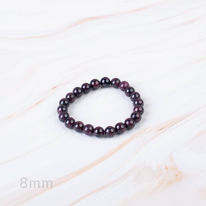 Garnet Beaded Bracelet