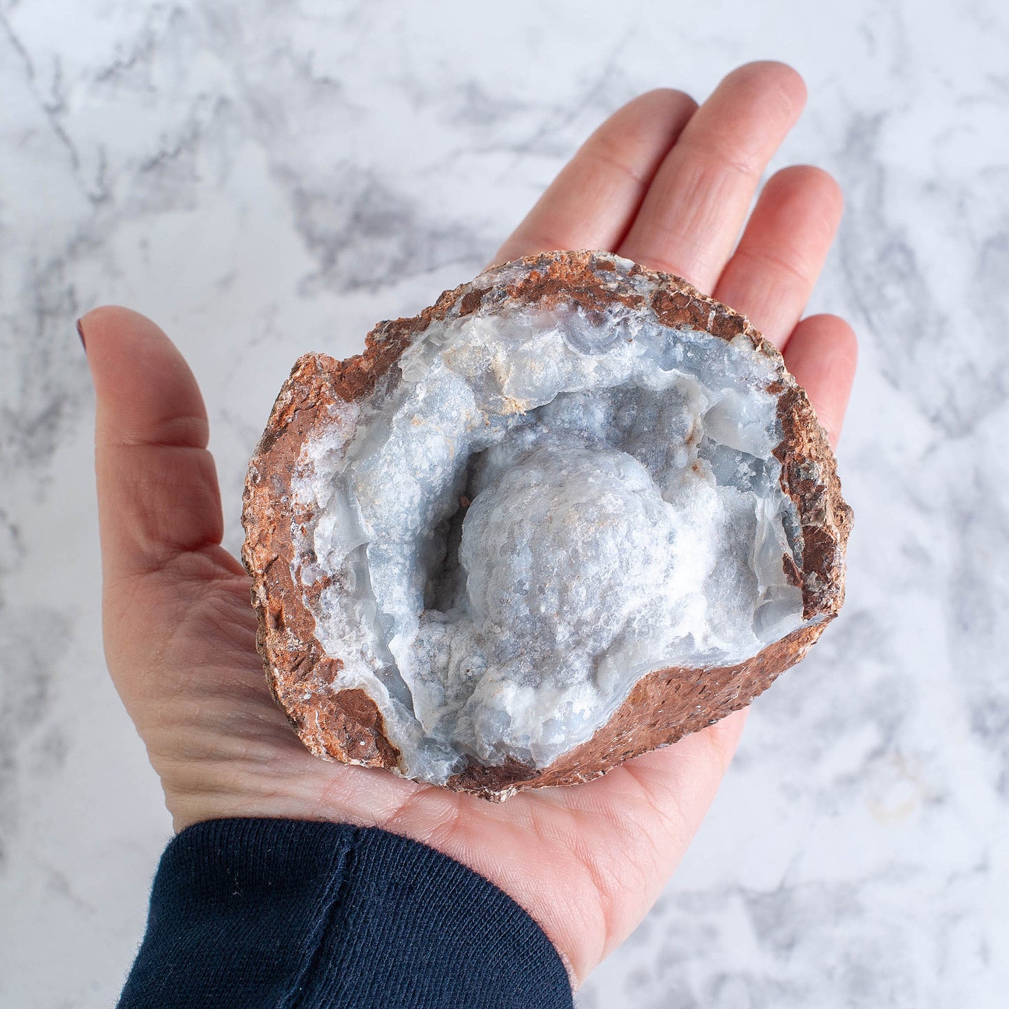 UV Reactive Chalcedony Geode