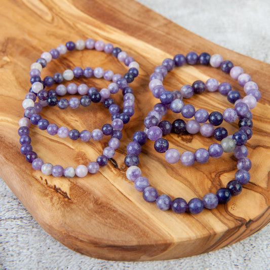 Lepidolite Beaded Bracelet