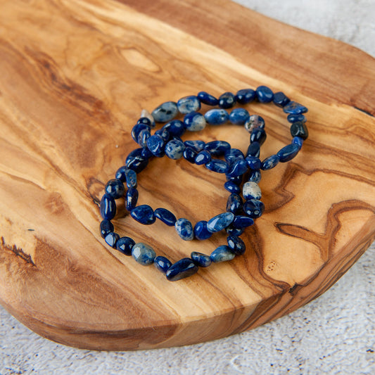 Sodalite Pebble Beaded Bracelet