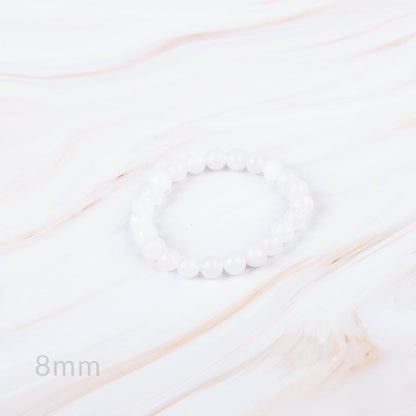 White Jade Beaded Bracelet